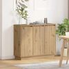 vidaXL LED-Sideboard Artisan-Eiche 90 x 32 x 75 cm Holzwerkstoff