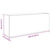 vidaXL Bad-Wandschrank Artisan-Eiche 100x25x40 cm Holzwerkstoff