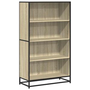 vidaXL B&uuml;cherregal Sonoma-Eiche 80,5x35x139 cm Holzwerkstoff