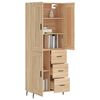 vidaXL Highboard Sonoma-Eiche 69,5x34x180 cm Holzwerkstoff