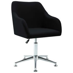 vidaXL B&uuml;rostuhl Drehbar Schwarz Stoff