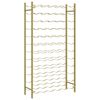 vidaXL Weinregal f&uuml;r 72 Flaschen Golden Metall