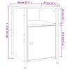 vidaXL Nachttisch Grau Sonoma 40x42x60 cm Holzwerkstoff