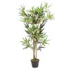 vidaXL Bambusbaum K&uuml;nstlich 552 Bl&auml;tter 120 cm Gr&uuml;n