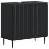 vidaXL Waschbeckenschrank ZWOLLE Schwarz 59,5 x 31,5 x 59 cm