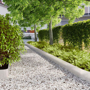 vidaXL Raseneinfassung 30 Stk. 20 x 103 cm Edelstahl Silber