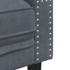 vidaXL Chesterfield-Sessel Dunkelgrau Samt