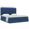 vidaXL Bett mit Stauraum und LED Blau 180 x 200 cm Polyester