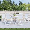 vidaXL Gartenstuhl-Kissen 6 Stk. Beige 40x40x4 cm Oxford-Gewebe