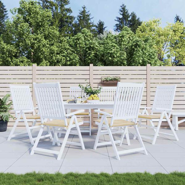 vidaXL Gartenstuhl-Kissen 6 Stk. Beige 40x40x4 cm Oxford-Gewebe