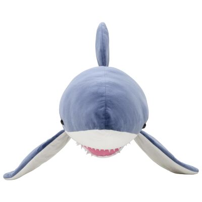 vidaXL Weißer Hai Kuscheltier Plüsch Blau und Weiß