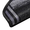 vidaXL Stufenmatten Selbstklebend 5 Stk. 65x21x4 cm Schwarz Grau