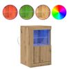 vidaXL LED-Sideboard Artisan-Eiche 41 x 37 x 67 cm Holzwerkstoff