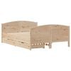 vidaXL Massivholzbett ohne Matratze 140x190 cm Kiefernholz
