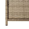 vidaXL Gartenschrank Beige 83x45x76 cm Poly Rattan