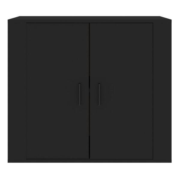 vidaXL Sideboard Schwarz 80x33x70 cm Holzwerkstoff