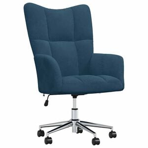 vidaXL Relaxsessel Blau Samt