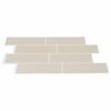vidaXL U-Bahn-Fliese 10 pcs Beige 29.4 x 21.4 cm Polyurethan und PET