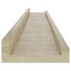 vidaXL Wandregale 2 Stk. Sonoma-Eiche 80 x 9 x 3 cm