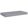 vidaXL Schweberegale 4 Stk. Grau 50x23x3,8 cm MDF