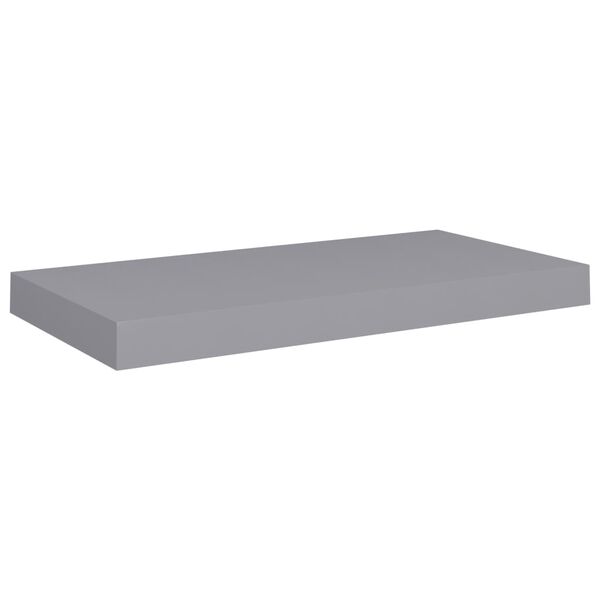 vidaXL Schweberegale 4 Stk. Grau 50x23x3,8 cm MDF