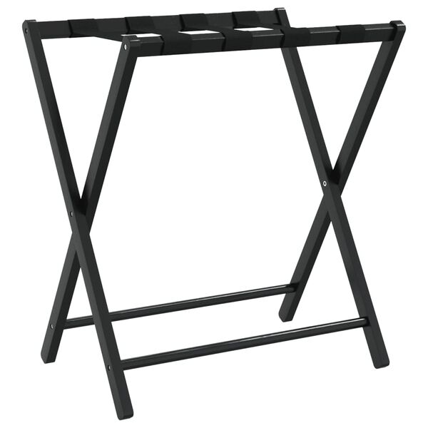 vidaXL Gepäckablage Schwarz 68,5x38x58 cm Bambus