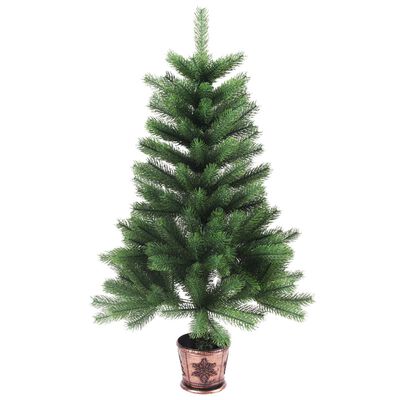 vidaXL Künstlicher Weihnachtsbaum Naturgetreue Nadeln 65 cm Grün