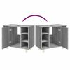 vidaXL Badschrank Grau Sonoma 60x32x53,5 cm Holzwerkstoff