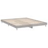 vidaXL Bettgestell ohne Matratze Grau Sonoma 160x200 cm Holzwerkstoff