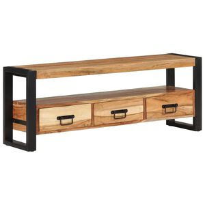 vidaXL TV-Schrank 120x30x45 cm Massivholz Akazie
