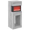 vidaXL Elektrokamin Sonoma-Grau 35 x 30 x 86 cm Holzwerkstoff