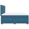 vidaXL Boxspringbett mit Matratze Blau 180x200 cm Samt