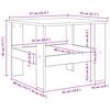 vidaXL Couchtisch Wei&szlig; 57 x 55 x 45 cm Holzwerkstoff
