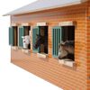 Kids Globe Bauernhof Pferdestall mit 7 Boxen 1:24 610595