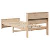 vidaXL Bettrahmen mit Kopfteil Braun 90 x 190 cm Holzwerkstoff