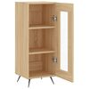 vidaXL Sideboard Sonoma-Eiche 34,5x34x90 cm Holzwerkstoff