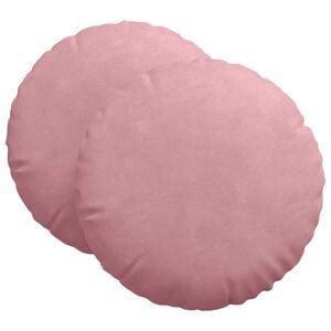 vidaXL Sitzkissen 2 pcs Rosa &Oslash; 80 x 29 cm Samt