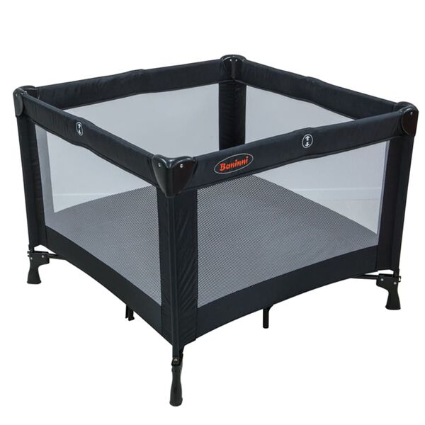 Baninni Reisebett & Laufstall Nido Piazza Schwarz BNBT011-BK