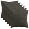 vidaXL Kissenbezug 6 pcs ALMELO Anthrazit 30 x 30 cm Cord