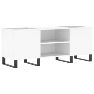 vidaXL Plattenschrank Wei&szlig; 121x38x48 cm Holzwerkstoff