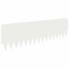 vidaXL Raseneinfassung 20 pcs 103 x 30 cm Stahl Wei&szlig;