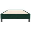 vidaXL Boxspringbett ohne Matratze Dunkelgr&uuml;n 100x220 cm Samt