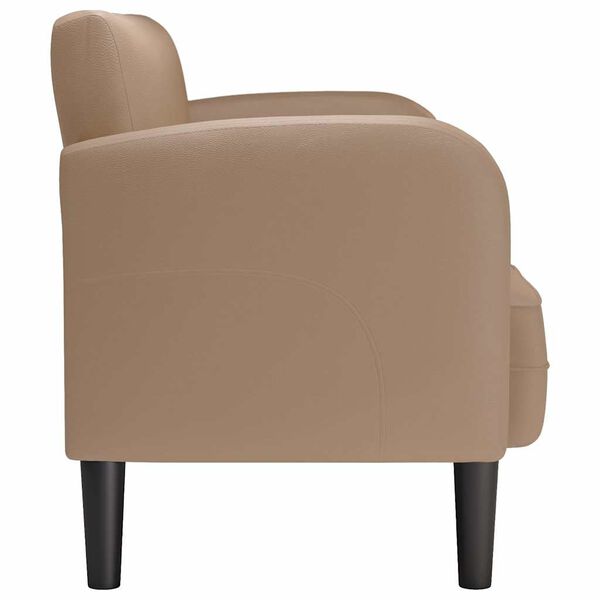 vidaXL Zweisitzer-Sofa Cappuccino-Braun 110 cm Kunstleder