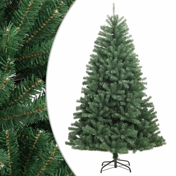 vidaXL Künstlicher Weihnachtsbaum Klappbar mit Ständer Grün 180 cm