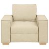 vidaXL Sofa Stuhl Creme 60 cm Stoff