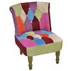 vidaXL Franz&ouml;sische St&uuml;hle 2 Stk. Patchwork-Design Stoff