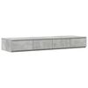 vidaXL Bettschubladen Beton Grau 120 x 36,5 x 16,5 cm Holzwerkstoff