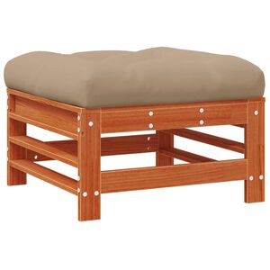 vidaXL Gartenfu&szlig;st&uuml;tze Massives Kiefernholz Wachsbraun