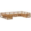 vidaXL Outdoor-Sofagarnitur 9 pcs Natur Massivholz Akazie