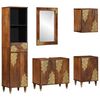 vidaXL Badezimmerschrank-Set 5 stk. Honigbraun 62 x 33 x 58 cm